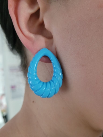 Preview: Tropfen Ohrstecker bunt